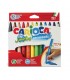 ROTULADORES CARIOCA JUMBO PACK 12 UNIDADES - TINTA SUPERLAVABLE - TAPA VENTILADA