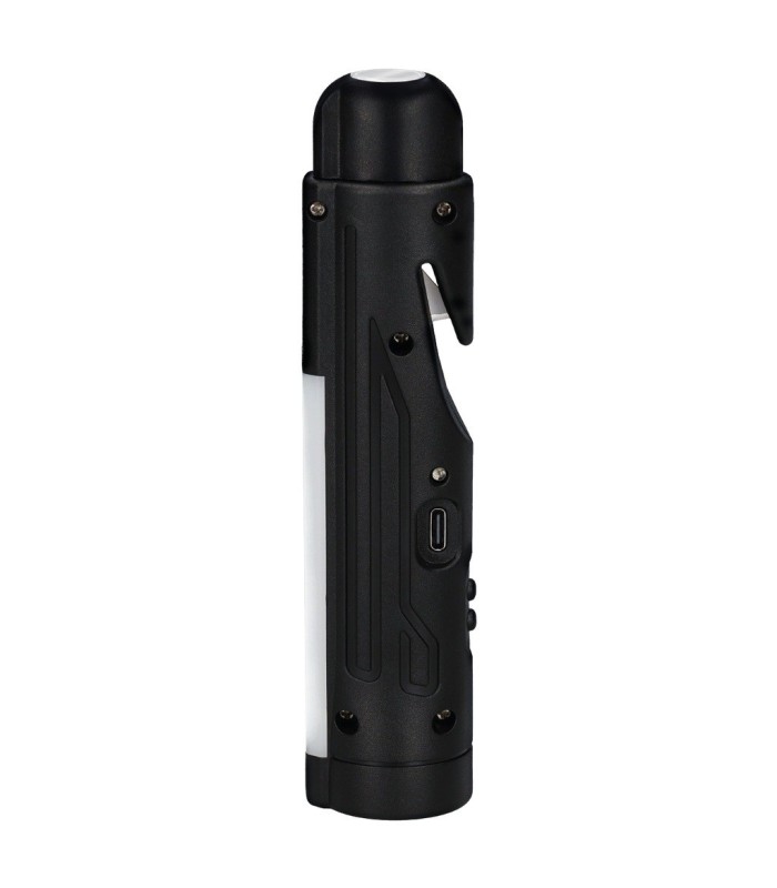 LINTERNA DE SEGURIDAD LED GSC 1 2W - RECARGABLE USB C - CORTA CINTURONES Y ROMPE CRISTALES
