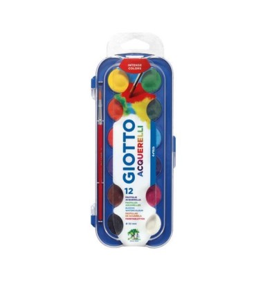 ACUARELAS GIOTTO 12 UNIDADES ACUARELAS 30mm