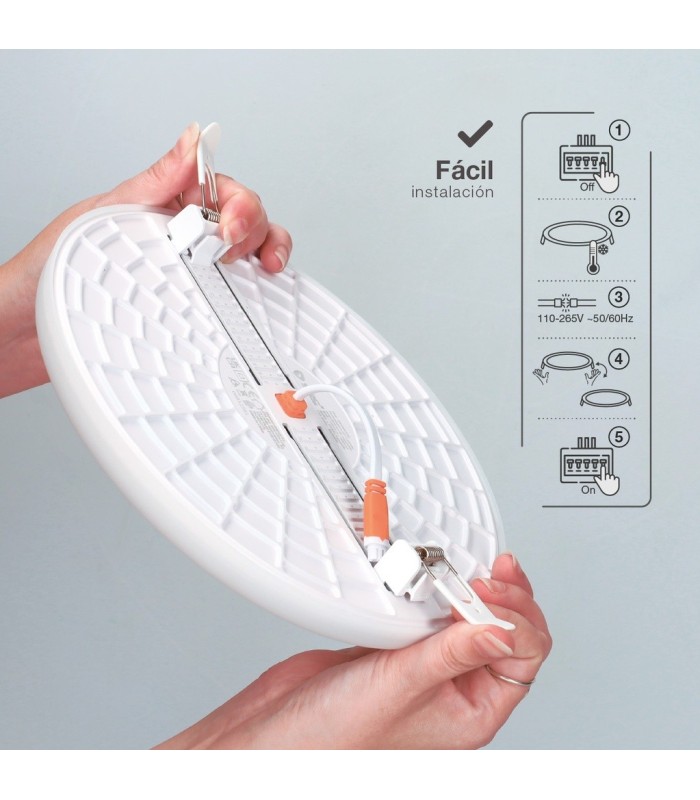 DOWNLIGHT LED LARISSA EMPOTRAMIENTO REGULABLE 36W 3000-4000-6500K