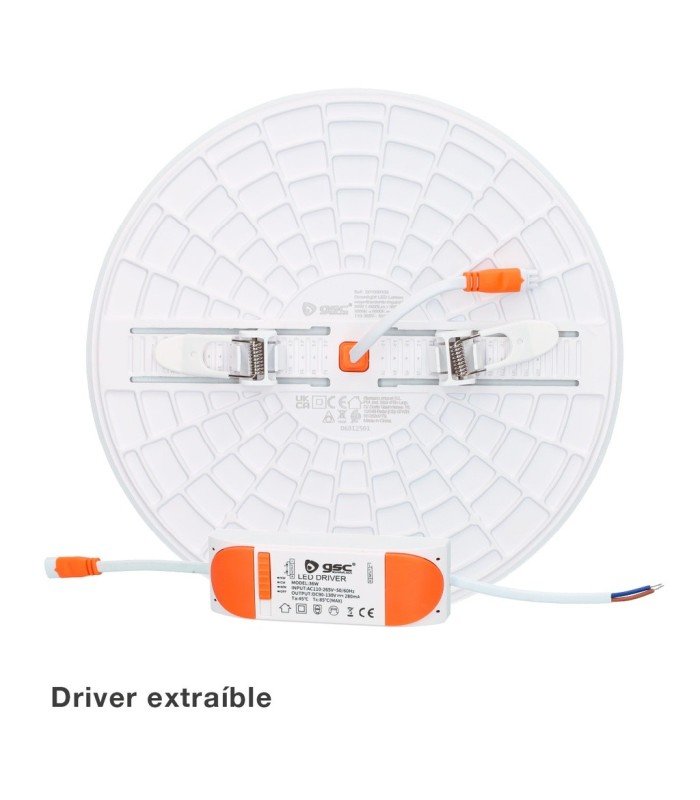 DOWNLIGHT LED LARISSA EMPOTRAMIENTO REGULABLE 36W 3000-4000-6500K