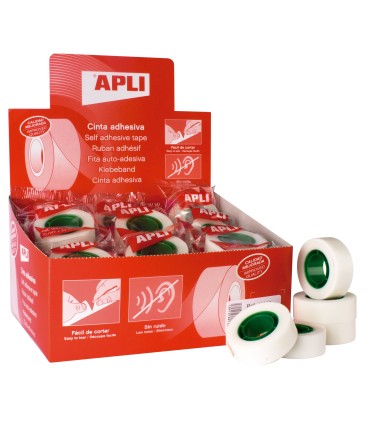 CINTA ADHESIVA INVISIBLE APLI 19mm X 33 metros