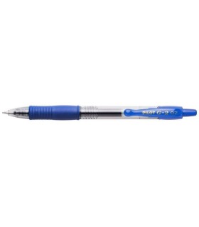 BOLIGRAFO PILOT DE GEL G2 ROLLERBALL AZUL - PUNTA DE BOLA REDONDA 0 7mm - TRAZO 0 32mm