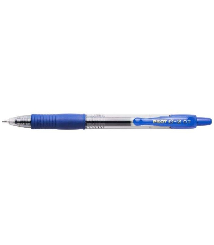 BOLIGRAFO PILOT DE GEL G2 ROLLERBALL AZUL - PUNTA DE BOLA REDONDA 0 7mm - TRAZO 0 32mm