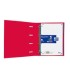 CARPETA 4 ANILLAS OXOFD CON RECAMBIO Y GOMA ROJO