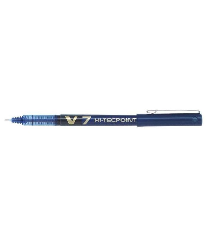 BOLIGRAFO PILOT TINTA LIQUIDA V7 AZUL - PUNTA FINA DE AGUJA 0 7mm - TRAZO 0 5mm