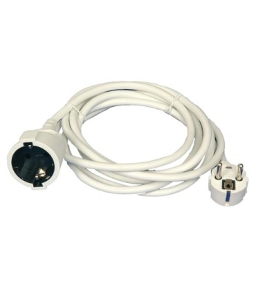 PROLONGADOR SUCKO REDONDO BLANCO GSC - CABLE DE 3 METROS - POTENCIA MAX  3680W