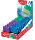 SACAPUNTAS 2 ORIFICIOS MAPED SHAKER GRANDE - FORMA ERGONOMICA - COLORES SURTIDOS