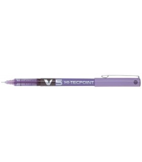 BOLIGRAFO PILOT V5 HI-TECPOINT ROLLERBALL VIOLETA