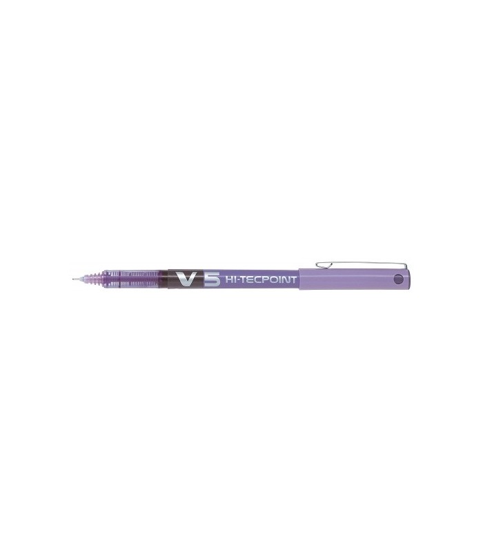 BOLIGRAFO PILOT V5 HI-TECPOINT ROLLERBALL VIOLETA