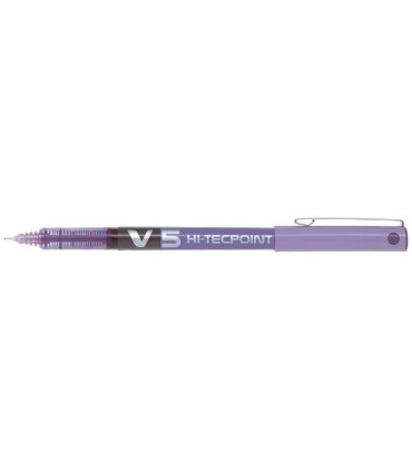 BOLIGRAFO PILOT V5 HI-TECPOINT ROLLERBALL VIOLETA