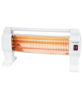 ESTUFA PEANA DE CUARZO BARAM NAIROS GSC BLANCA - MAX  1200W - 3 NIVELES DE CALEFACCION