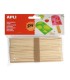 PALOS DE POLO JUMBO DE MADERA NATURAL APLI 150x18mm - PACK 40 UNIDADES - COLOR MADERA