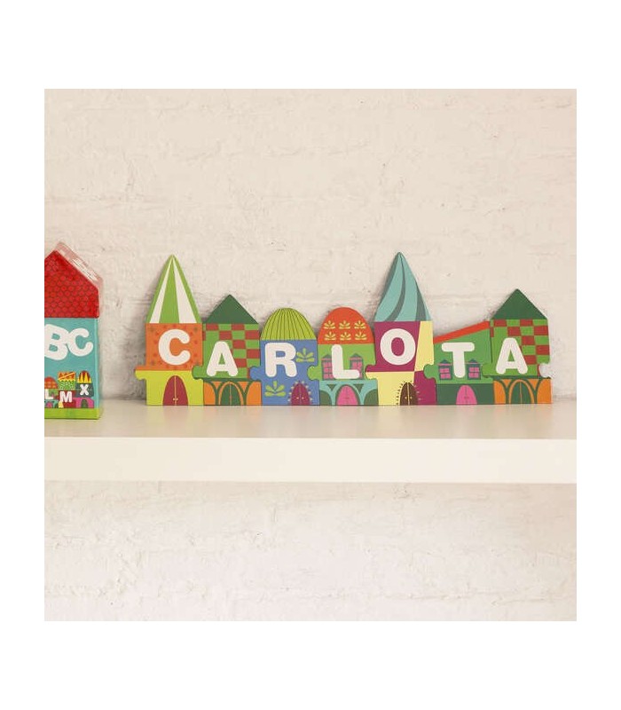 PUZZLE APLI CASITA LETRAS ABECEDARIO - 40 PIEZAS DE DIFERENTES TAMAÑOS - COLORIDO