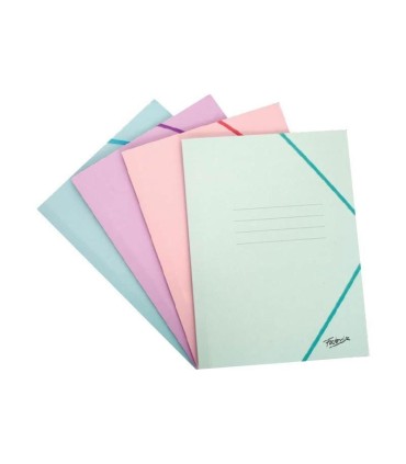 CARPETA FOLIO SOLAPA SURTIDO PASTEL FABRISA