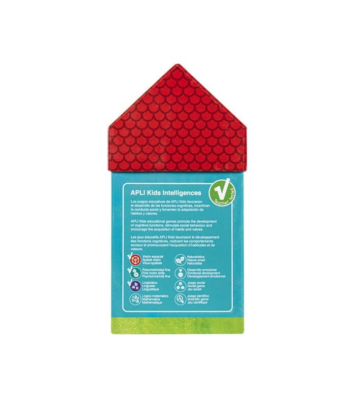 PUZZLE APLI CASITA LETRAS ABECEDARIO - 40 PIEZAS DE DIFERENTES TAMAÑOS - COLORIDO