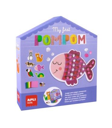 MY FIRST POMPOM APLI - JUEGO PARA PEGAR POMPONES