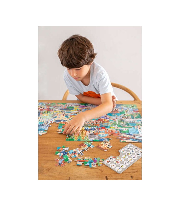PUZZLE APLI OBSERVACION CIUDAD DE 104 PIEZAS DE 5x5cm - INCLUYE POSTER Y 3 FICHAS