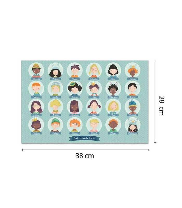 JUEGO QUIEN ES QUIEN APLI - 48 PIEZAS - TABLERO 28x96cm