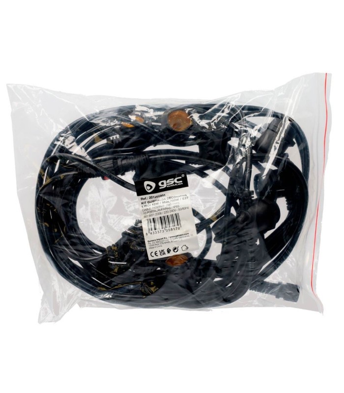 KIT GUIRNALDA DECORATIVA LIBOI GSC 10 PORTALAMPARAS 12 METROS IP65