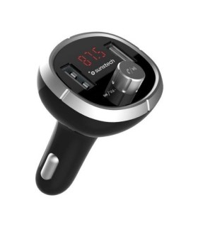 TRANSMISOR FM-MP3 BLUETOOTH PARA COCHE SUNSTECH FMT400BTUSB BLACK - 12V-24V - MANOS LIBRES