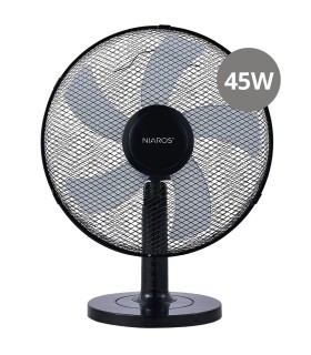 VENTILADOR SOBREMESA MACOMIA GSC Ø41cm 45W NEGRO
