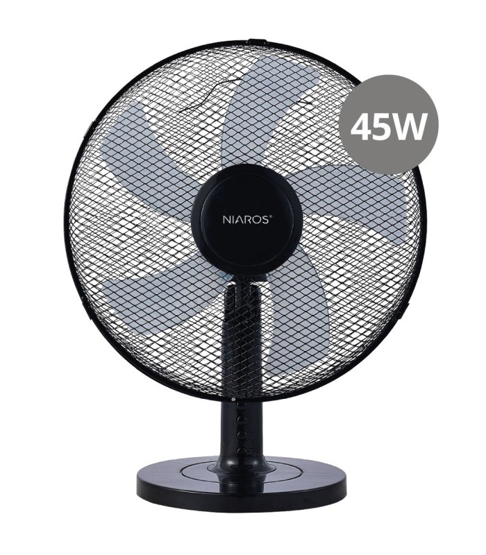 VENTILADOR SOBREMESA MACOMIA GSC Ø41cm 45W NEGRO