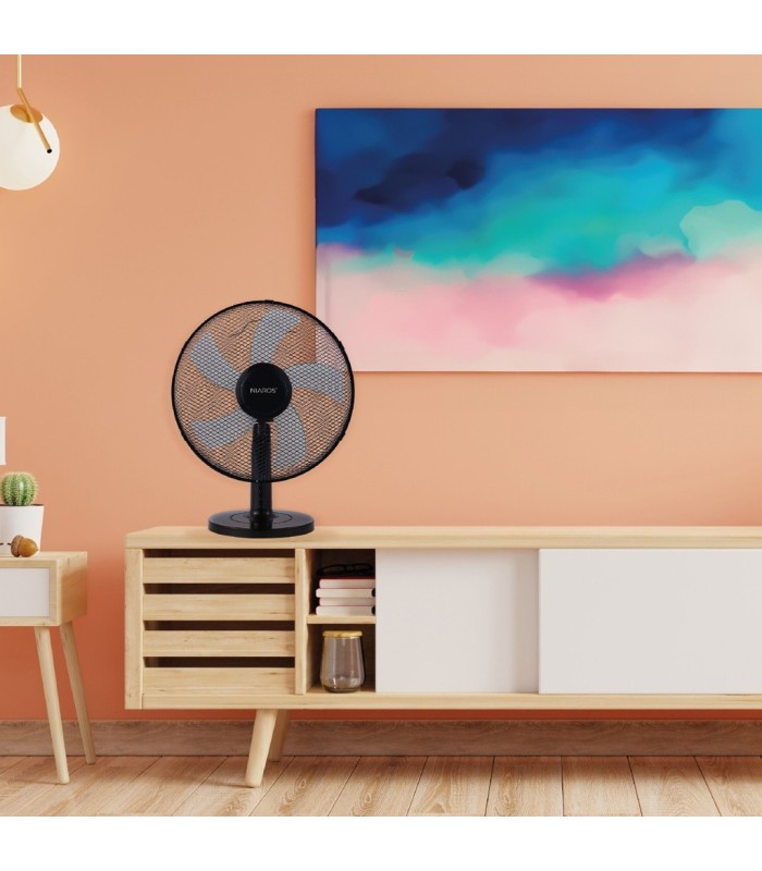 VENTILADOR SOBREMESA MACOMIA GSC Ø41cm 45W NEGRO
