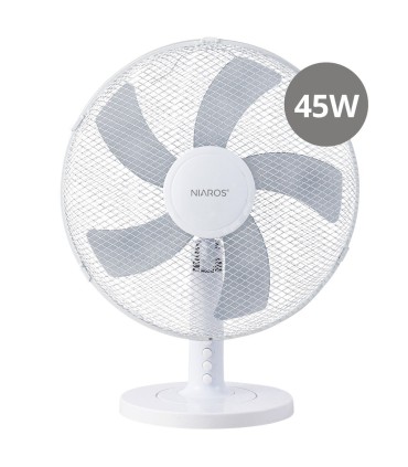VENTILADOR SOBREMESA MACOMIA GSC Ø41cm 45W BLANCO