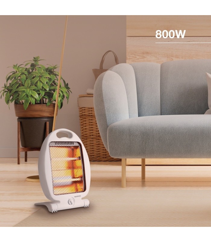 ESTUFA DE CUARZO BLANCA FARTURA NAIROS GSC - 2 NIVELES DE CALEFACCION - MAX  800W
