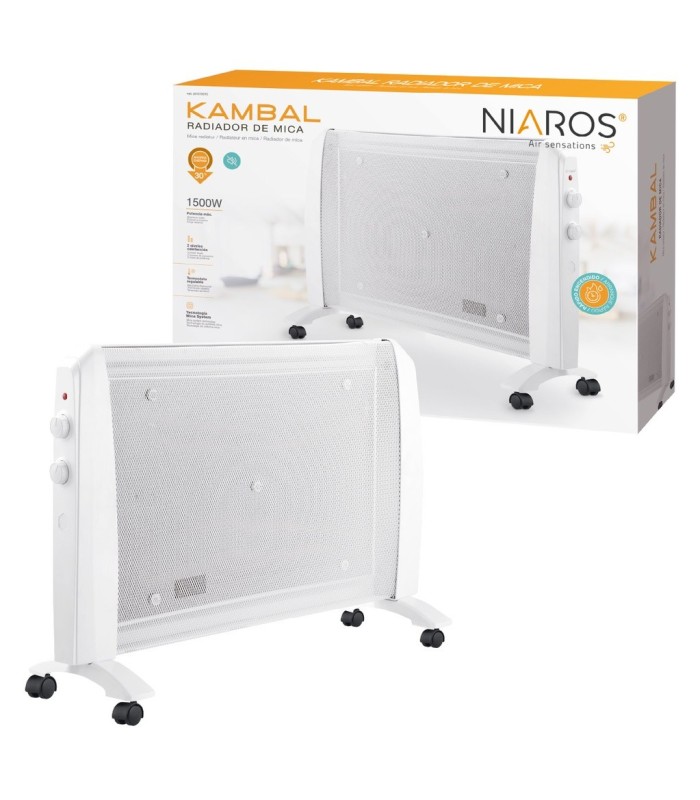RADIADOR DE MICA KAMBAL NAIROS GSC - POTENCIA MAX  1500W - TRIPLE SISTEMA DE SEGURIDAD