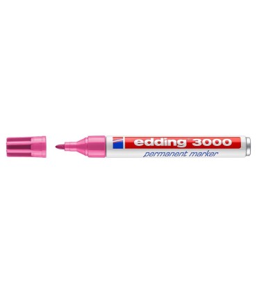 ROTULADOR PERMANENTE EDDING ROSA 3000