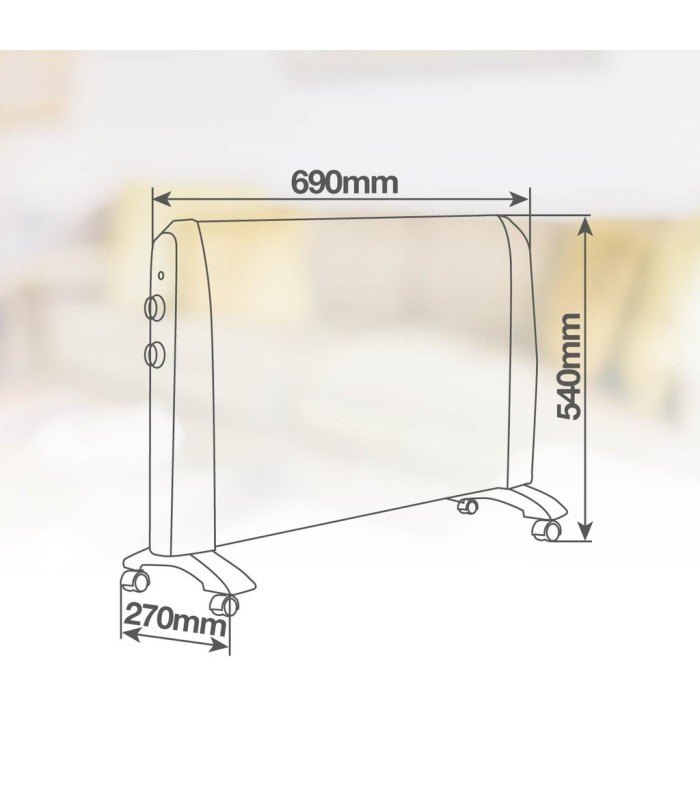 RADIADOR DE MICA KAMBAL NAIROS GSC - POTENCIA MAX  1500W - TRIPLE SISTEMA DE SEGURIDAD