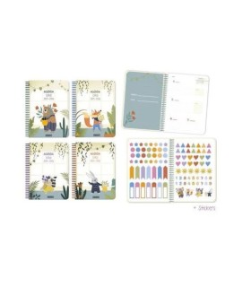 AGENDA ESCOLAR ANIMALS 4 SEMANA VISTA INGRAF CURSO 25-26 - VARIOS DISEÑOS