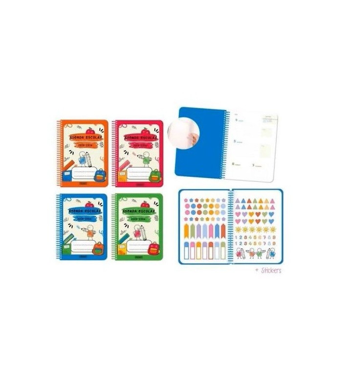 AGENDA ESCOLAR BACK TO SCHOOL 4º SEMANA VISTA INGRAF CURSO 25-26 - VARIOS COLORES