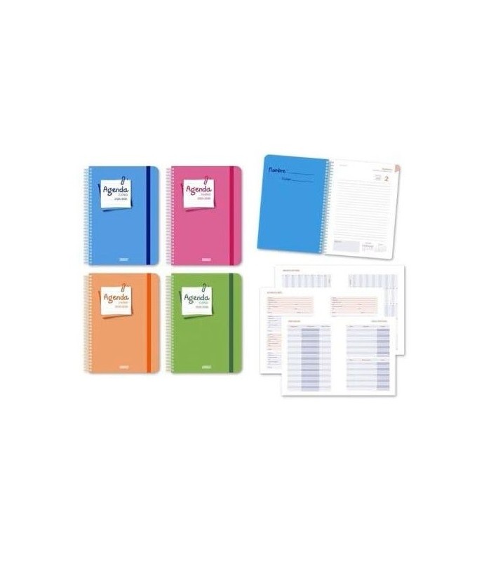 AGENDA ESCOLAR POST-IT 4º DIA PAGINA INGRAF CURSO 25-26 - VARIOS COLORES