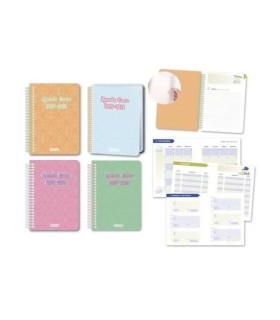 AGENDA ESCOLAR PASTEL 8º DIA PAGINA INGRAF CURSO 25-26 - VARIOS COLORES