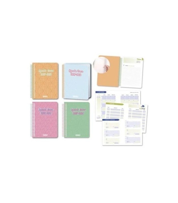 AGENDA ESCOLAR PASTEL 8º DIA PAGINA INGRAF CURSO 25-26 - VARIOS COLORES
