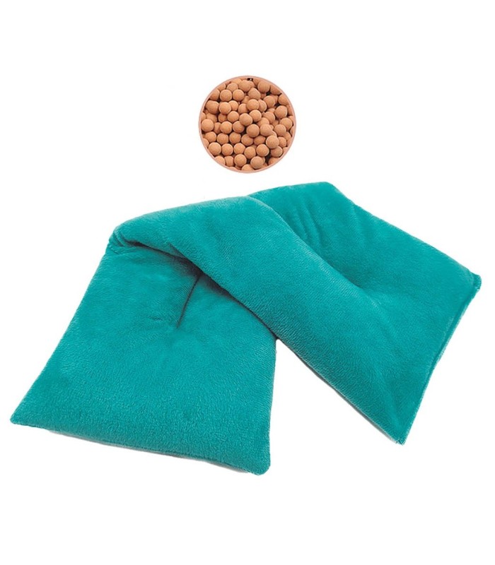 SACO TERMICO DE BOLITAS DE ARCILLA VALINE GSC - COLOR AGUAMARINA - DIMENSIONES 480x140mm