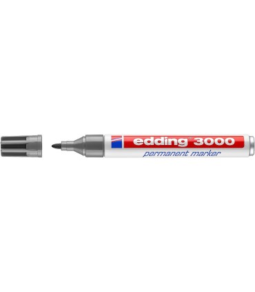 ROTULADOR PERMANENTE EDDING GRIS 3000