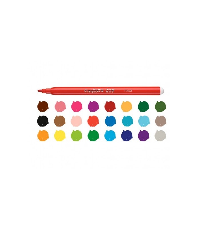 ROTULADORES CARIOCA JOY PACK 24 UNIDADES - PUNTA FINA 2 8mm - TINTA SUPERLAVABLE