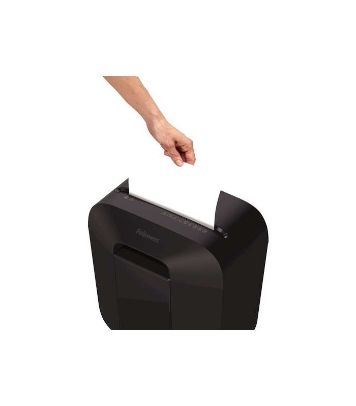DESTRUCTORA FELLOWES LX25 NEGRA - DESTRUYE HASTA 6 HOJAS - CORTE EN PARTICULAS P-4