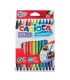 ROTULADORES CARIOCA BIRELLO PACK 12 UNIDADES - DOBLE PUNTA FINA Y MEDIA - SUPERLAVABLE