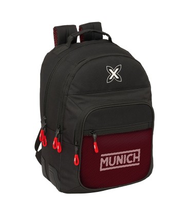 MOCHILA DOBLE ADAPT  CARRO MUNICH VULCAN NEGRO-ROJO