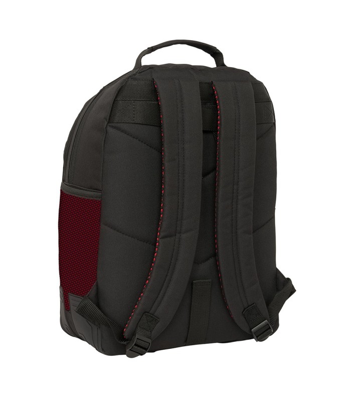 MOCHILA DOBLE ADAPT  CARRO MUNICH VULCAN NEGRO-ROJO
