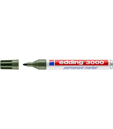 ROTULADOR PERMANENTE EDDING VERDE OLIVA 3000