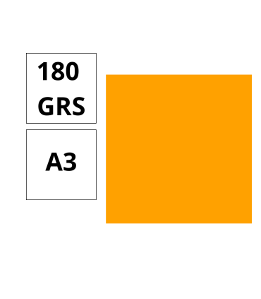 CARTULINA CANSON A-3 NARANJA 185GR
