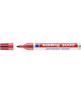 ROTULADOR PERMANENTE EDDING CARMIN 3000