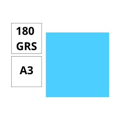 CARTULINA CANSON A-3 AZUL TURQUESA 185GR