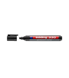 ROTULADOR EDDING PERMANENTE 330 PUNTA BISELADA NEGRO